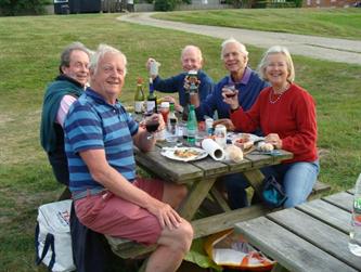 Crabber Rally 2015 BBQing at Bucklers Hard 1